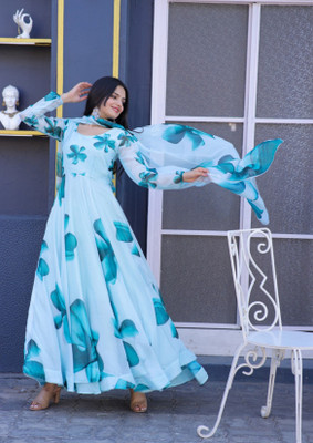 New Age Creation Flared/A-line Gown(Purple)