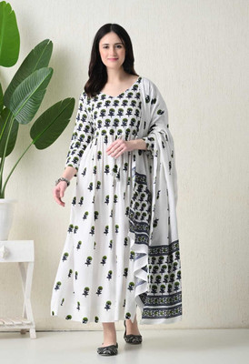 Simnil Studio Anarkali Gown(White)