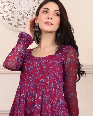 S2DCLOTHING Anarkali Gown(Maroon)