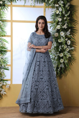 Julee Flared/A-line Gown(Silver)