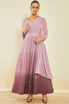 soch Flared/A-line Gown(Pink)