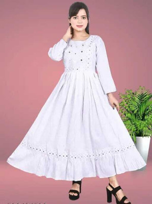 Arifa Flared/A-line Gown(White)