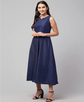 Jwe Flared/A-line Gown(Blue)