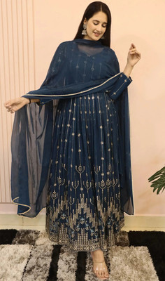 Kedar Fab Anarkali Gown(Blue)