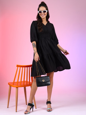 Femvy Anarkali Gown(Black)