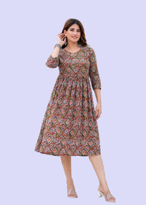 BAHUBALI CREATION Flared/A-line Gown(Multicolor)