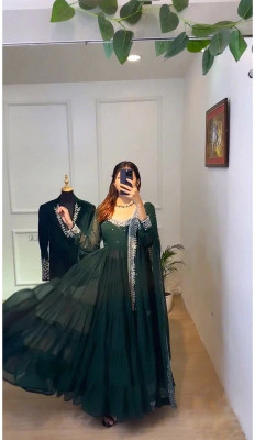 GRISHU COLLECTION Anarkali Gown(Green)