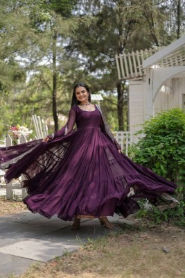 Mylofy Anarkali Gown(Purple)