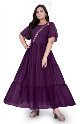 niyaa Anarkali Gown(Purple)