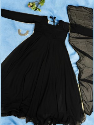 A A ITALIA Anarkali Gown(Black)