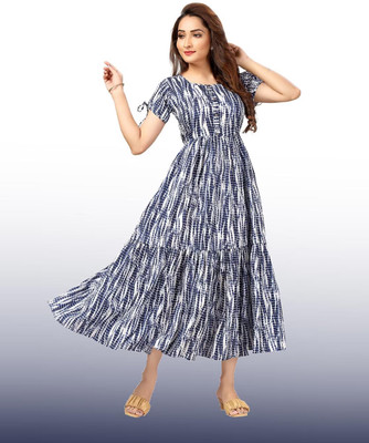 AradhiyaFashion Anarkali Gown(Blue)