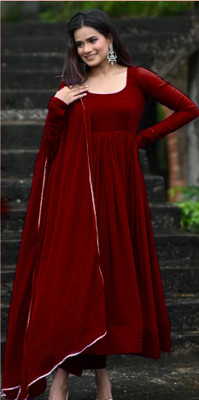 Radheshyam Flared/A-line Gown(Maroon)
