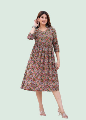 Madhurima Collection Flared/A-line Gown(Multicolor)