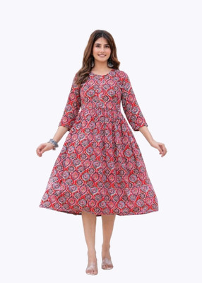 BAHUBALI CREATION Flared/A-line Gown(Multicolor)