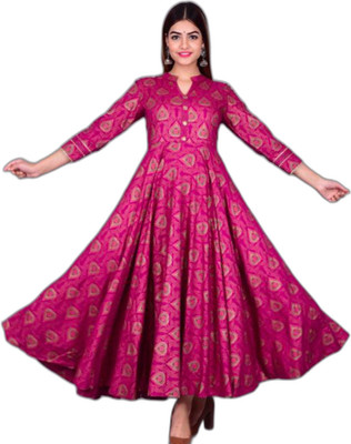 VRSS ENTERPRISES Flared/A-line Gown(Pink)