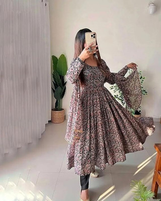 THEOMFAB Anarkali Gown(Black)