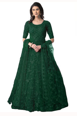LADY SHOPI Flared/A-line Gown(Green)