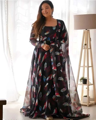 Fancy Fab S Anarkali Gown(Black)