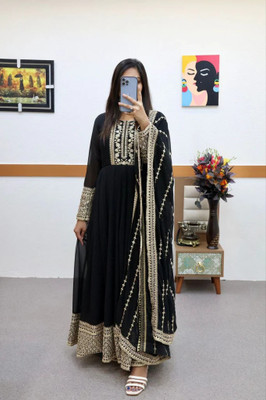 GRISHU COLLECTION Anarkali Gown(Black)