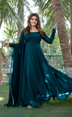 RCI ENTERPRISE Anarkali Gown(Blue)