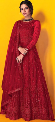 BeautyPie Anarkali Gown(Red)