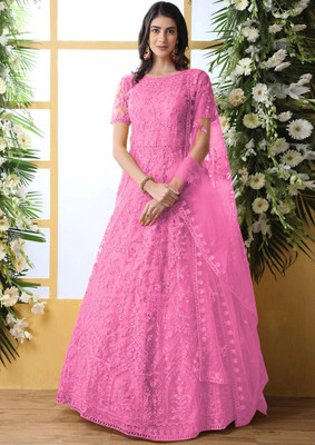 A To Z Cart Flared/A-line Gown(Pink)