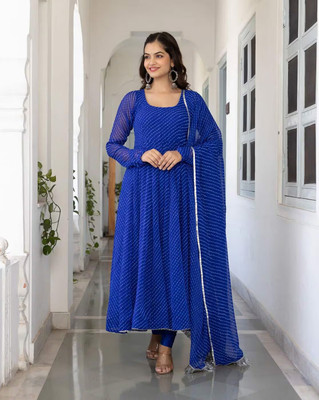 VSPCreation Anarkali Gown(Blue)