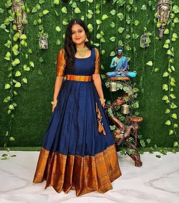 Ghateshvar Anarkali Gown(Blue)