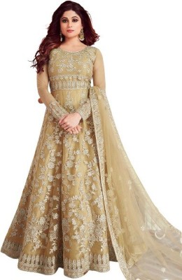 WARTHY ENTERPRISE Anarkali Gown(Beige)