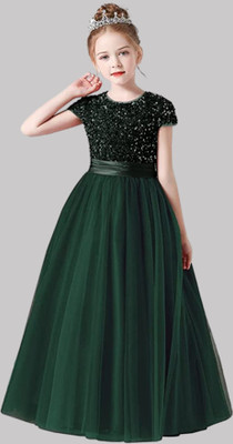 Texaso Premium Flared/A-line Gown(Green)