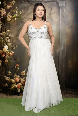 Tc Tabiya Collection Flared/A-line Gown(White)