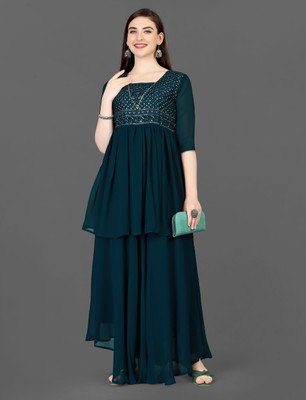 Siyu Creation Flared/A-line Gown(Blue)