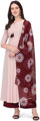 indian glory Flared/A-line Gown(Beige)