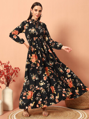 Femvy Flared/A-line Gown(Gold)