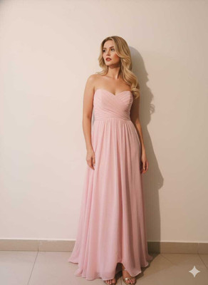 VivaLaVastaram Flared/A-line Gown(Pink)