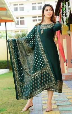 NUPITAL Flared/A-line Gown(Green)