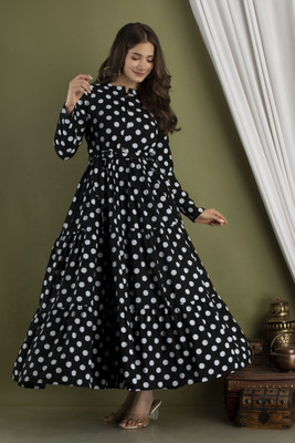 JYOTISHA Anarkali Gown(Black)