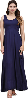 ANUSHIL Flared/A-line Gown(Blue)