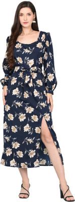 A Man's Impero Flared/A-line Gown(Dark Blue)