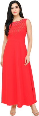 Piaro Flared/A-line Gown(Red)