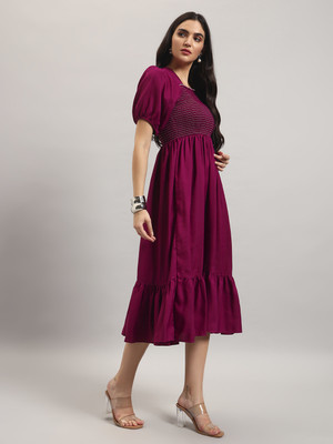 Raiyani Fashion Flared/A-line Gown(Purple)
