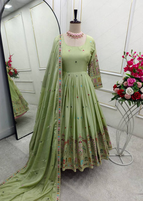 TILKI Flared/A-line Gown(Green)