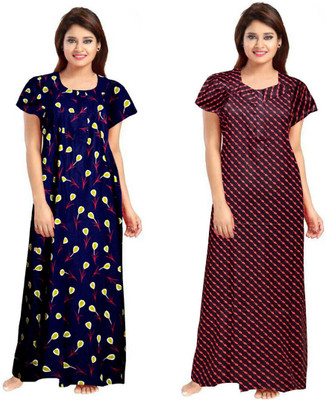 Radha Rani Crafts Creation Flared/A-line Gown(Blue)