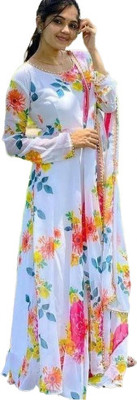 HELWIN DESIGNER Anarkali Gown(Multicolor)