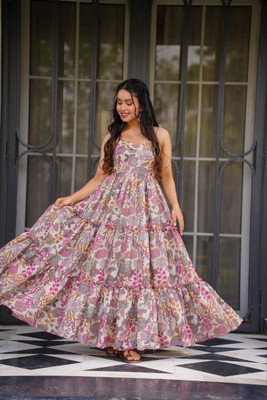 DESIHOOR Flared/A-line Gown(Multicolor)