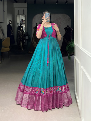 LookNbook art Flared/A-line Gown(Light Blue)
