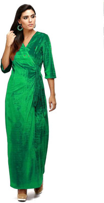 Garima Fashion Straight Gown(Blue)