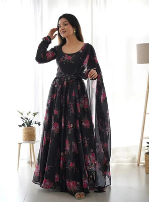 arlima Anarkali Gown(Black)