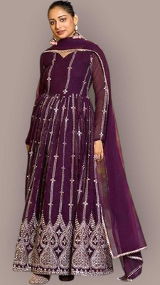 kit villa Anarkali Gown(Multicolor)