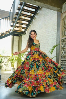 IDISI Flared/A-line Gown(Multicolor)